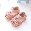 Princess Baby Sandals Cute Bow Hollow Girl Leather Shoes 0-6 Years Old Pink White Baby Toddler