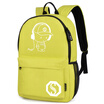 Girl night light fashion creative travel backpack school bag