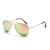 Classic Aviator Sunglasses UV400 Silver Frame with White Lenses