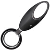 Bean Drum Eyelet Keychain Ring Two-point Ring Spring Recessed Car Keyring Birthday Present YSK004 Black