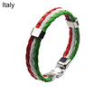 2018 FIFA World Cup National Flag Women Men Football fans Couples Braided Bracelet Bangle Woven Bracelet Russia World Cup