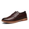 Precentor Men&39s Leather Shoes Business Casual Shoes Men&39s England Band Low Low Board Shoes Men 5588 Brown 41 yard