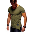 Mens Round Neck Slim Fit Short Sleeve T Shirt