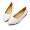 YALNN Autumn New Shoes Women Flats Leather Platform Shoes White Women Pointed Toe Leather Shoes for Girls