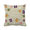 Christmas Gift Merry Christmas Festival Square Throw Pillow Insert Cushion Cover Home Sofa Decor Gift