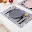 Yuan Yuan Fabric Placemat Thicken Double-sided Double-layer Plate Bowl Mat Anti-scalding Insulation Pad Western Place Mat Wind Direction Single Chip