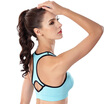 Arctic cashmere sports bra shockproof running anti-emptying vest girls underwear gather no steel bra bra yoga sleep indifference bra 7804 lake blue XL