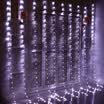 JULELYS 3M x 3M 320 bombillas LED luces de la secuencia de la cortina de la cascada al aire libre luces de la guirnalda de la Navidad decoración para las vacaciones de la boda