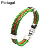 2018 FIFA World Cup National Flag Women Men Football fans Couples Braided Bracelet Bangle Woven Bracelet Russia World Cup