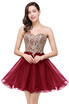 Short Beaded Homecoming Cocktail Dress Prom Evening Party Pageant Gown Bridesmaid Dresses
