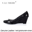 2015 SummerAutumn Shoes Black Women Shoes High Wedges Heels Women Shoes with Leather Buckle Bright Metal