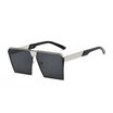 Fashion Oversized Square Men Sunglasses Hot Popular Women UV400 Gradient Vintage Brand Designer Eyeglasses Frames Rimless Glass