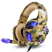 Injoy KOTION EACH G2600 Desert Yellow Headset Headset Eating Chicken Stereo Wired with wheat USB Desktop Subwoofer Computer gaming Computer glare Voice Gaming Headset
