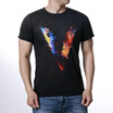 Mens Summer V Letter Print Tees