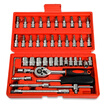 46pcs 14-Inch Socket Ratchet Wrench Combo Tools Kit for Car Repairing