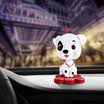 Light shade guangyin car car decoration car accessories jewelry cartoon handmade simulation shaking head puppy crafts auspicious