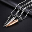 Italian titanium steel bullet necklace style many colors