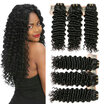 YAVIDA Hair Indian Deep Curly Weave 3 Bundle Indian Hair Extension Human Hair Weave