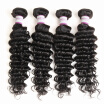 Racily Hair Deep Wave Brazilian Hair 4 Bundles Natural Black Brazilian Deep Curly Hair Bundles Deals Human Hair Weaving