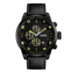 Skmei Fashion Casual Quartz Watch 3atm Water-resistant Men Watches Genuine Leather Calenda Stopwatch Wristwatch Male