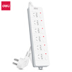 Deli deli 3980-03 new national standard independent 6-bit combination hole 3 m anti-shock sub-control switch socket plug power strip