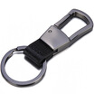 Jingdong supermarket JOBON Zhongbang key chain ring car key chain chain fiber leather waist hanging ZB-009B black