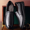 New style mens shoes leather business breathable leisure hollow-out mens shoes middle-aged hole dad sandals