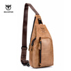 BULL CAPTAIN Small FAMOUS Brand messenger bag MEN Shoulder BAGS Fashion GENUINE Leather MALE Crossbody Bag zipper buckle