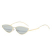 Small cat eye Metal sunglasses women 2018 fashion sexy cat eye sun glasses for women summer accessories metal frame candy color