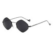 SHAUNA Fashion Diamond Sharp Metal Frame Women Sunglasses Vintage Men TintedClear Lens Glasses