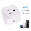 Mini Wifi Smart Socket with Energy Monitoring Function Bulgy OnOff Button Smart alex-a Outlet Support APP Remote Control Timing F