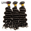 10A Unprocessed Virgin Brazilian Loose Deep Wave Remy Human Hair Weaves 3 Bundles Natural Black Can Bleach 613 Color 2 Years Life