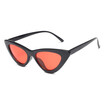 SHAUNA Popular Women Cat Eye Sunglasses Fashion Ladies Red Frame TintedClear Lens Shades UV400
