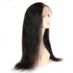 BHF HAIR Straight Brazilian Virgin Human Hair Adjustable Wigs Natural Hairline Glueless Full Lace Wig