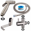 stainless steel brushed nickle double water mode bidet sprayer shattaf hand held shower for toilet washing