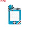 Marvel Capitán Americano Interruptor Cubierta de la Etiqueta Engomada Suave Pegamento Interruptor Luminoso Etiqueta Creativa Interruptor de Dibujos Animados Establecer Etiqueta Adhesiva Decorativa Etiqueta de La Pared Cubierta de Socket