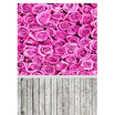 Purple Flower Curtain Photo Backdrop 57FT Vinyl Fabric Cloth Digital Printing Photo Background s-969