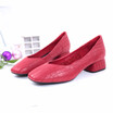 SHUANGFENG genuine leather women shoes heeled female footwear original design shoes high heels ladies pumps weeding shoes