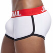 JOCKMAIL Brand Sexy mens enhancing underwear Gay Penis Bulge Enhancing Men boxer shorts Front Back Removable Push Up Cup Pad