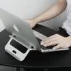 Debe ser hermoso BUBM soporte de aluminio para notebook Apple pequeño nuevo soporte para notebook HP escritorio para elevar la protección del soporte vértebra cervical DNJZ plateado