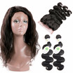 360 Lace Frontal With Bundle 7A Peruvian Body Wave 360 Frontal With Bundles Top 360 Lace Frontal Closure With Bundles Human Hair