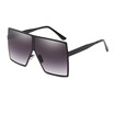 Fashion Oversize Metal Frame Women Square Sunglasses Brand Designer Fashion Men Mirror Coating Glasses