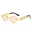 Retro Small Round Sunglasses Men Male Vintage Steampunk Sunglass Women Hip Hop Gold Glasses Luxury Brand Eyewear UV400