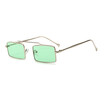 SHAUNA Wide Bridge Women Square Sunglasses Rivet Men Clear Red Green Eyeglasses UV400