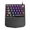 lesailes Teclado de una mano K11 teclado mecánico pequeño teclado móvil comer pollo esports teclado para juegos Heroes de la
