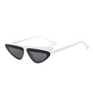 SHAUNA 2018 Unique Asymmetry Frame Women Cat Eye Sunglasses Fashion Men Clear Red Lens Shades UV400