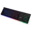 Jinhetian Crystal Love K14 Retro Punk Round Keycap Keyboard Mechanical Handle Backlit Game Keyboard 104 Key Wired Keyboard Office Computer Keyboard Notebook Bla