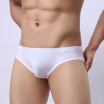 Mens Sexy Breathable Underwear Low Waist Ice Silk Briefs