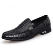 ZERO Business Casual Shoes Crocodile Tattoo Cowhide Men&39s Shoes Foot Men&39s Casual Leather Shoes F5220 Black 40 yards