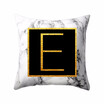 Modern Pillowcases 4545 Gold Alphabet Word Letter White Marble Pattern Pillow Case Super Soft Throw Sofa Bed Cushion Cover Protec